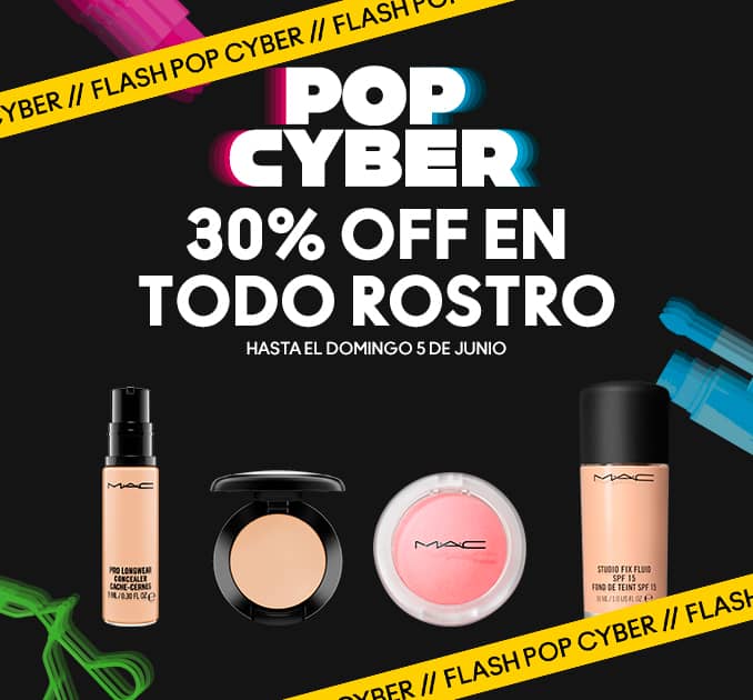 Sólo por hoy disfruta del 30% OFF en Productos de Rostro, Mac Cosmetics